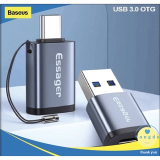 [ถูกแท้/ส่งเร็วมาก🇹🇭]Essager หัวแปลง Type C เป็น USB 3.0 3A Adapter รองรับ OTG 5Gbps อะแดปเตอร์ อแดปเตอร์ Adapter Type C
