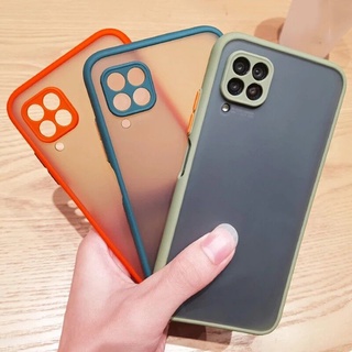 เคสSamsung Galaxy A03 A02 A12 A02s A03s A42 A52s A32 A72 A52 5G เคสกันกระเเทก เคสหลังด้านกล้องขอบสี ขอบนิ่มหลังแข็ง