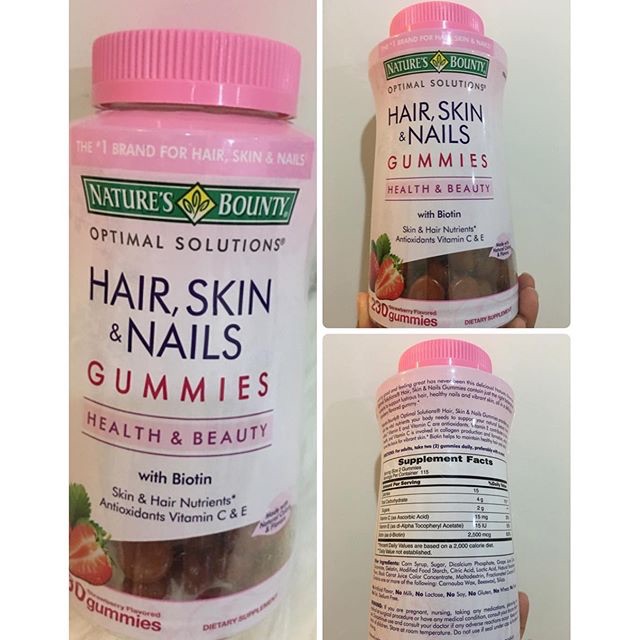 บำรุงผม-บำรุงเล็บ-nature-s-bounty-hair-skin-amp-nails-gummies-80-เม็ด