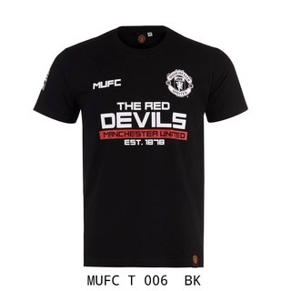 เช็คไซด์ก่อนสั่งซื้้อ !!!!! เสื้อคอกลมแมยู MUFC-T-006 BK ดำ ราคา 390 บาท