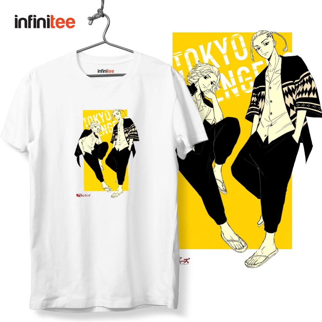 ไม่มีที่สิ้นสุด-tokyo-revengers-mikey-and-draken-anime-manga-shirt-in-white-เสื้อยืด-สำหรับผู้ชาย-women-tees-tops