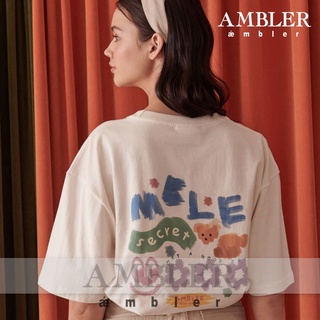 เสื้อยืดผ้าฝ้ายพิมพ์ลายแฟชั่นAmbler PAINT MBLE เสื้อยืดแขนสั้น ผ้าฝ้าย พิมพ์ลาย UNISEX OVERFIT AS904 ใส่สบาย