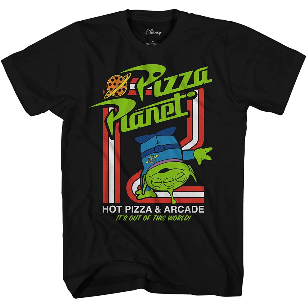 เสื้อยืด-พิมพ์ลาย-toy-story-group-shirt-woody-buzz-lightyear-rex-amp-pizza-planet-สไตล์คลาสสิก-สําหรับผู้ชาย