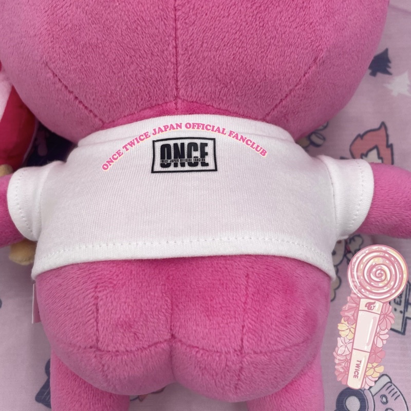 ตุ๊กตาน้องเลิฟลี่-ใส่เสื้อ-one-in-a-million-twice-fanclub-once-japan-2nd-anniversary-goods-adorable-lovely-soft-plush