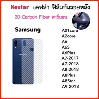 ภาพหน้าปกสินค้าฟิล์มหลัง เคฟล่า Kevlar For Samsung A01core A2core A6 A6S A6Plus A7-2017 A7-2018 A8-2018 A8Plus A8Star A9-2018 Carbon ที่เกี่ยวข้อง