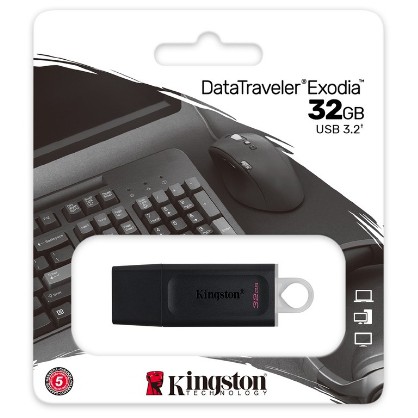 ภาพหน้าปกสินค้าKINGSTON 32GB แฟลชไดร์ฟ DataTraveler Exodia USB 3.2 Flash Drive  DTX/32GB แฟลชไดร์ฟพร้อมฝาปิด USB 3.2 Gen 1 จากร้าน chichangcomputer บน Shopee