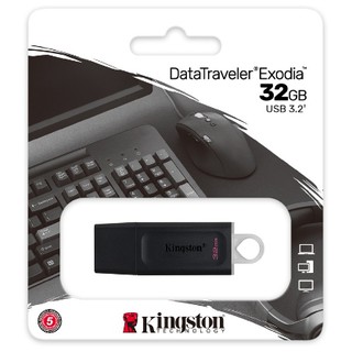 ภาพขนาดย่อของภาพหน้าปกสินค้าKINGSTON 32GB แฟลชไดร์ฟ DataTraveler Exodia USB 3.2 Flash Drive  DTX/32GB แฟลชไดร์ฟพร้อมฝาปิด USB 3.2 Gen 1 จากร้าน chichangcomputer บน Shopee