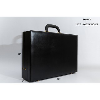 ราคากระเป๋าเจมส์บอนด์ กระเป๋านายร้อย กระเป๋าเอกสาร ขนาด 18×12X4 นิ้ว รุ่น SK-JB-01
