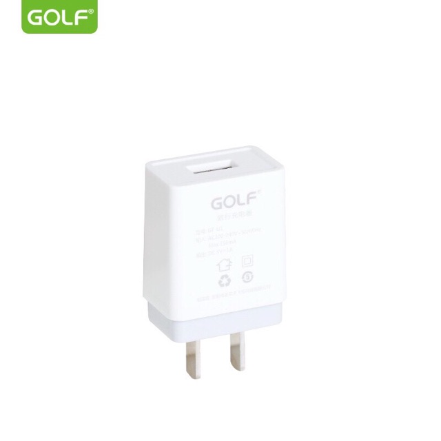 หัวชาร์จ-usb-golf-adapter-รุ่น-u1ของแท้-100-golf-adapter-usb-u1-1a