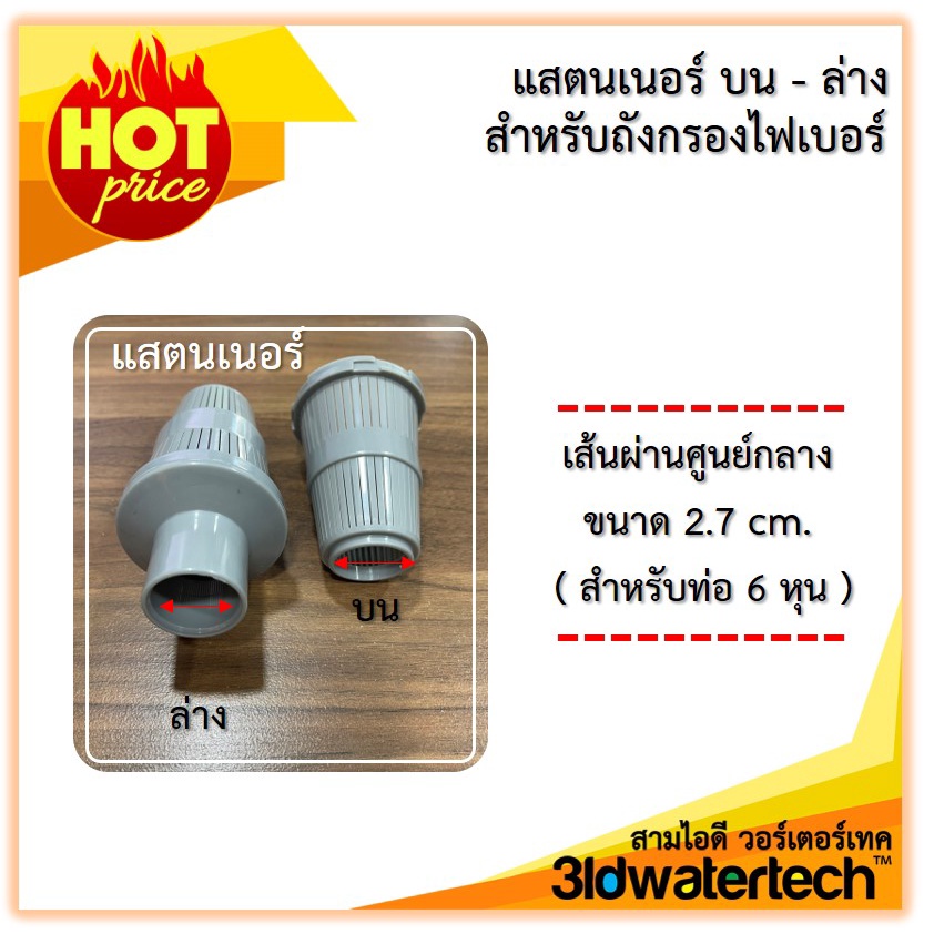 ส่งฟรี-อะไหล่และอุปกรณ์-สำหรับถังกรองไฟเบอร์กลาส-แสตนเนอร์-ใช้กับท่อแกนกลาง-6-หุน-3idwatertech-สามไอดี