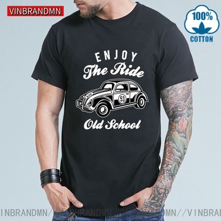 【hot sale】เสื้อยืดลําลอง แขนสั้น พิมพ์ลาย Herbie 53 Bug Cars Enjoy The Ride สไตล์วินเทจ คลาสสิก แฟชั่นสําหรับผู้ชาย
