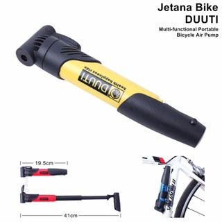 JETANA BIKE ที่สูบลม DUUTI แบบพกพา น้ำหนักเบา 2in1 ใช้ได้กับยางทุกประเภท