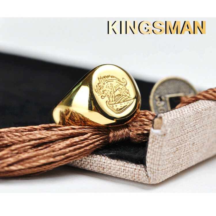 kingsman-แหวนทองเหลืองไทเทเนียม-kingsman-พร้อมกล่อง