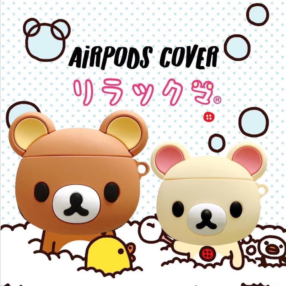 ส่งจากไทย-ไม่ต้องรอพรี-เคสแอร์พอด-รุ่น1-2-ริลัคคุมะ-โคริลัคคุมะ-rilakkuma-korilakkuma