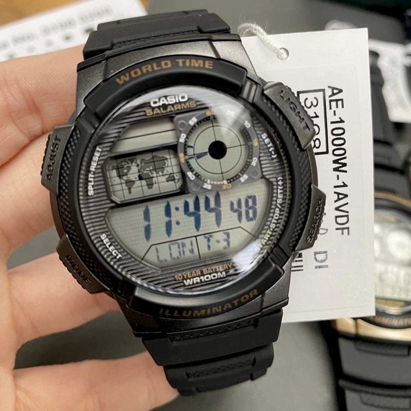ภาพหน้าปกสินค้าCASIO นาฬิกาข้อมือผู้ชาย รุ่น AE-1000W แบตเตอรี่10ปี รับประกันจากศูนย์2ปี AE-1000WD-1A/AE-1000W-1A3/AE-1000W-4A จากร้าน jackwatch บน Shopee