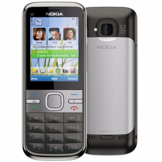 โทรศัพท์มือถือโนเกียปุ่มกด NOKIA  C5 (สีดำ)  3G/4G รุ่นใหม่2020 รองรับภาษาไทย