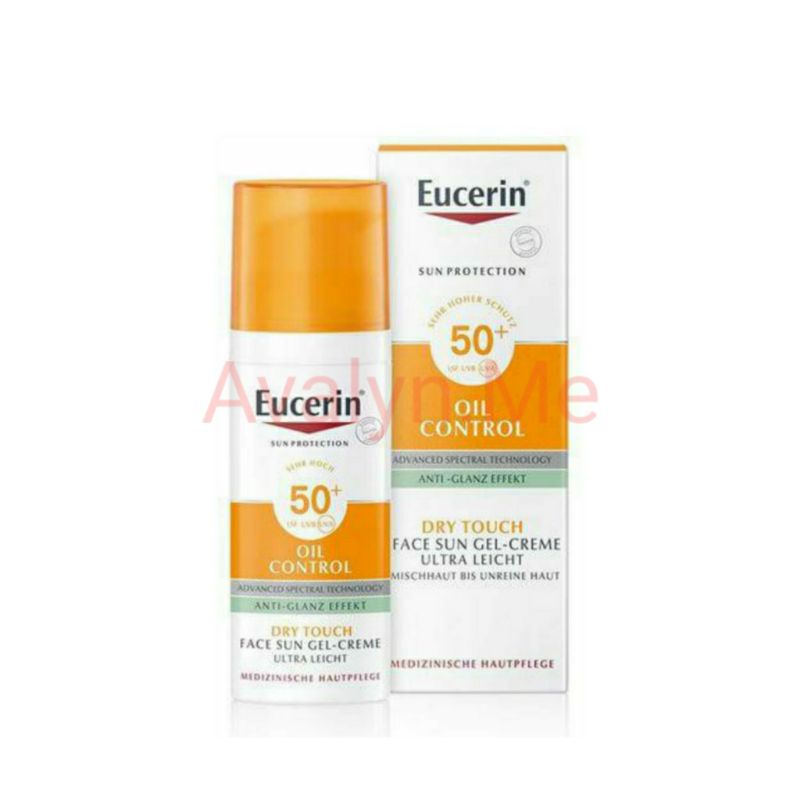 ซันดรายทัช-oil-control-ยูเซอริน-eucerin-oil-control-face-sun-gel-cream-spf50-50ml-กันแดดสำหรับผิวมัน-เป็นสิวง่าย