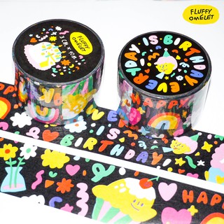 FLUFFY OMELET - EVERY DAY IS BIRTHDAY BIG TAPE 3CM X 10 M