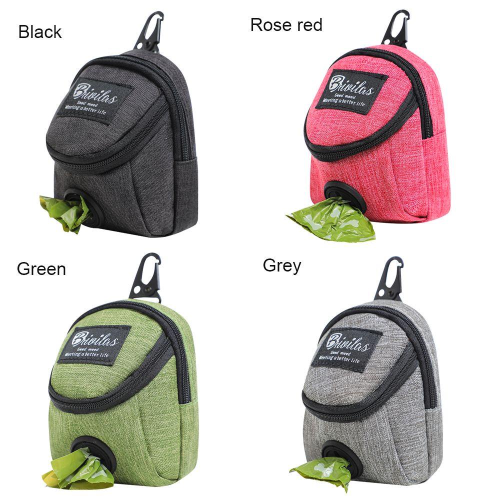 borage-pet-accessories-pet-waste-bag-dispenser-lightweight-dog-training-bag-dog-poop-bag-holder-with-hook-portable-large-outdoor-travel-dogs-waste-bags-multifunctional-dog-treat-pouch-multicolor