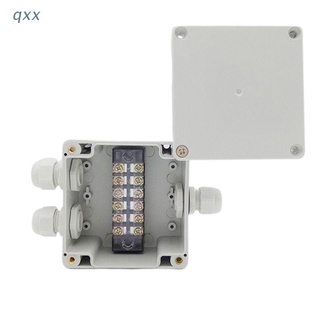 สินค้า Qx [พร้อมส่ง] กล่องเคสเชื่อมต่อสายไฟ กันน้ํา 83X81X56 มม.
