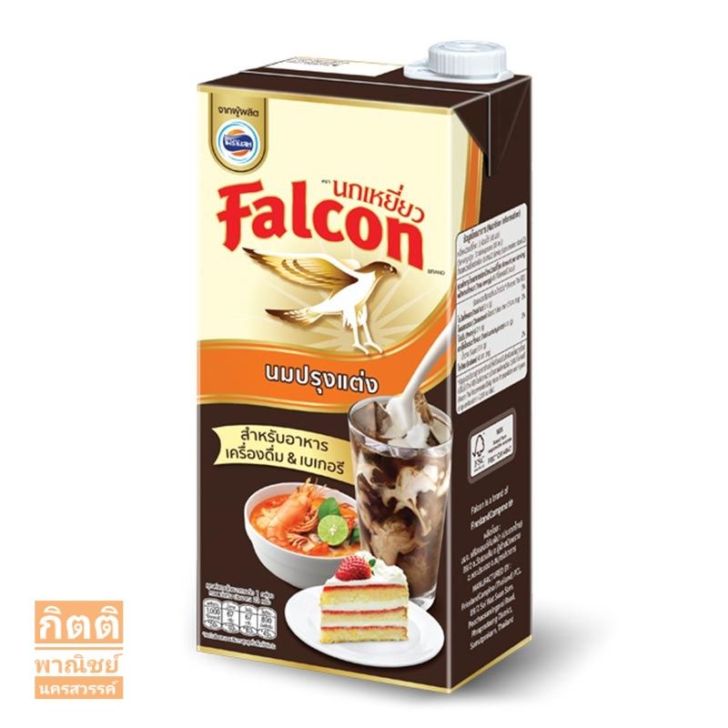 ภาพหน้าปกสินค้านกเหยี่ยว Falcon นมสด 1,000 มล.