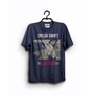 เสื้อยืดโอเวอร์ไซส์เสื้อเชิ้ตลาย Taylor Swift เสียงเพลง | รองเท้าผ้าใบ The Red Tour 2014 สําหรับผู้ชายS-3XL