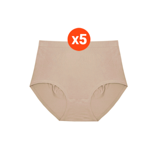 โปรโมชั่น : Sabina กางเกงชั้นใน Set 5 ชิ้น Seamless Fit ทรง Half  รุ่น Panty Zone รหัส SUZ3502CD สีเนื้อเข้ม