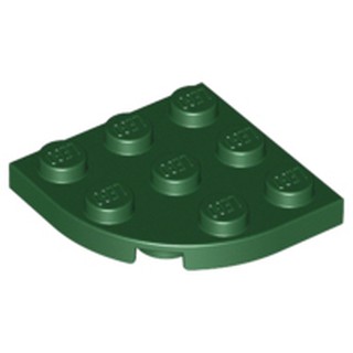 Lego part (ชิ้นส่วนเลโก้) No.30357 Plate, Round Corner 3 x 3