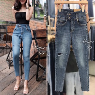 JH1823#สกินนี่ยีนส์ มีS-XL#jeans house