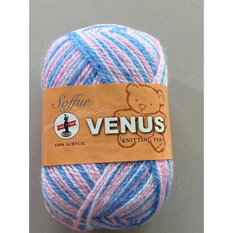 ไหมฟูวีนัส Venus soffur knitting yarn สีเหลือบ น้ำหนัก50กรัม Shopee