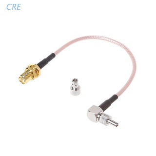 Cre อะแดปเตอร์เชื่อมต่อสายโคแอกเชียล RF SMA ตัวเมีย เป็น CRC9 TS9 RG316 15 ซม.