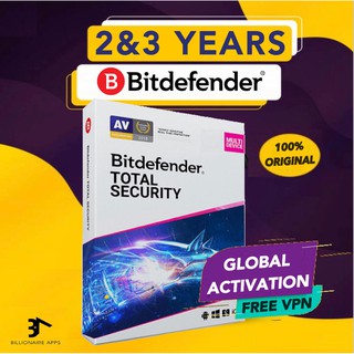 ภาพหน้าปกสินค้าBitdefender Total Security 2022 2 - 3 ปี ORIGINAL Antivirus ซอฟต์แวร์ป้องกันความปลอดภัย ที่เกี่ยวข้อง