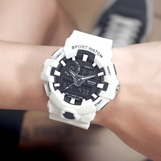 New SANDA Brand Sport Mens Watches Military LED Analog Digital Watch Men Waterproof Fashion Electronic Wristwatches 770