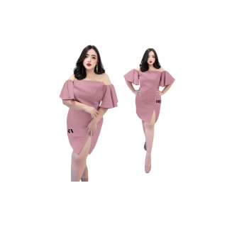 โปรโมชั่น : 🧃กรอกโค้ด WRLXVF🧃 ลดทันที 50.- ผ้าดัชเชลอย่างดี เดรสไซส์เล็ก-ใหญ่ ทรงแขนผีเสื้อ ชุดเที่ยว ชุดออกงาน ชุดเพื่อนเจ้าสาว