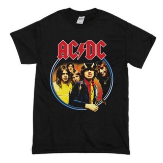 เสื้อยืดสีขาวเสื้อยืด พิมพ์ลายโลโก้ Acdc BAND Highway To Hell | เสื้อเชิ้ต Acdc สีดํา สําหรับผู้ชายS-4XL