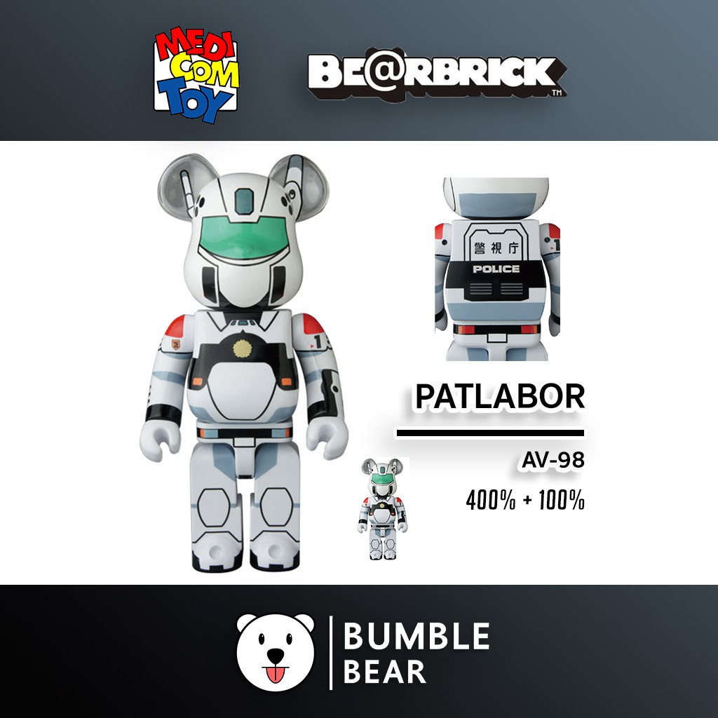 BE＠RBRICK PATLABOR 100% &amp; 400% BE＠RBRICK PATLABOR 100% & 400%