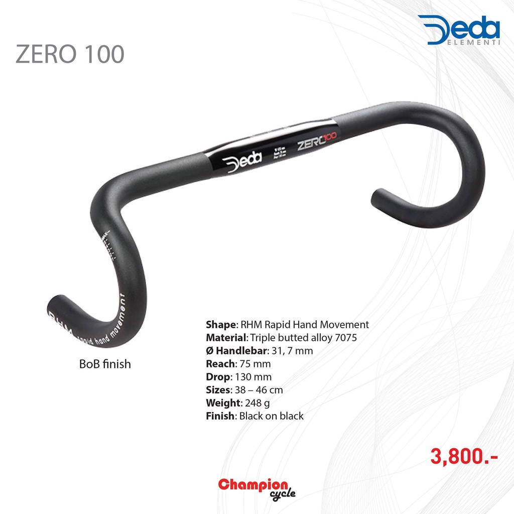 แฮนด์เสือหมอบ-deda-zero100-rhm-handlebar-แฮนด์อลูมิเนียม