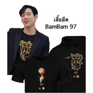 เสื้อยืด Bambam 97 Warriors Shirt GOT7 T-Shirt Cotton 1 Fabric Does Not Shrink Bias.เสื้อยืด เสื้อคู่รัก