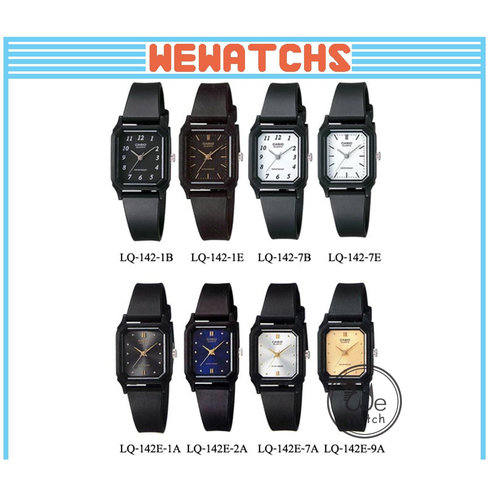 ภาพหน้าปกสินค้าCASIO % รุ่น LQ-142 นาฬิกาผู้หญิงขนาดเล็ก รุ่นคลาสสิก กล่องและประกัน 1 ปี LQ142 LQ142E จากร้าน wewatchs บน Shopee