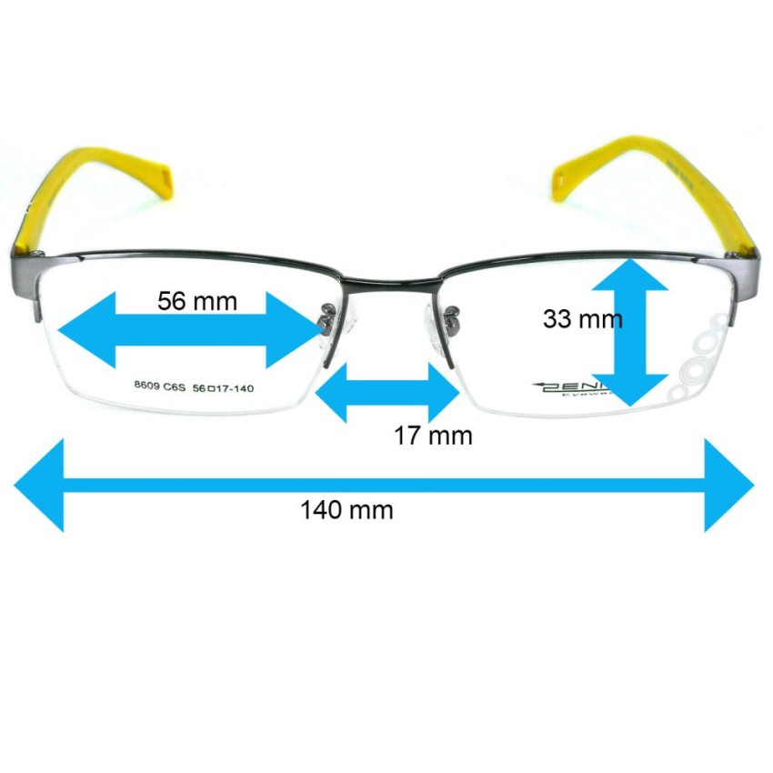 zenith-แว่นตา-รุ่น-8609-c-6-s-สีเงินตัดเหลือง-stainless-steelcombination