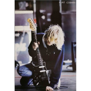 โปสเตอร์ Kurt Cobain โปสเตอร์วงดนตรี โปสเตอร์ติดผนัง โปสเตอร์สวยๆ poster