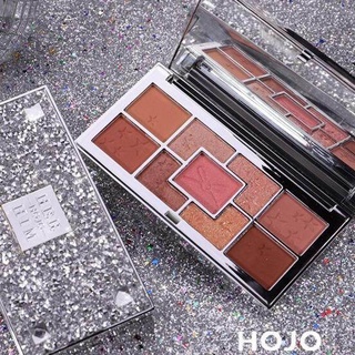 อายแชโดว์ 9 ช่อง HOJO star diamond eyeshadow  เนื้อแมตต์ ชิมเมอร์ เม็ดสีชัด ราคาสบายกระเป๋า