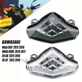 Motorcycle LED Integrated Blinker Lamp Rear Tail Light Brake Turn Signal For KAWASAKI NINJA 650R ER-6N ER-6F ER6N ER6F 2