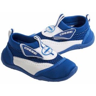CRESSI CORAL JUNIOR SHOES WHITE/BLUE- รองเท้าลุยน้ำ สำหรับเด็ก