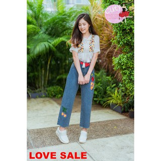 ORDER No.LS 014 Love Flower Jean Set