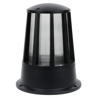 Pole light POST MOUNTED LAMP ELEKTRA HK-K2007 ALUMINIUM/PLASTIC MODERN BLACK External lamp Light bulb ไฟหัวเสา ไฟหัวเสา