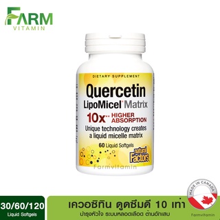 Natural Factors, Quercetin LipoMicel Matrix, Liquid Softgels, เควอซิติน