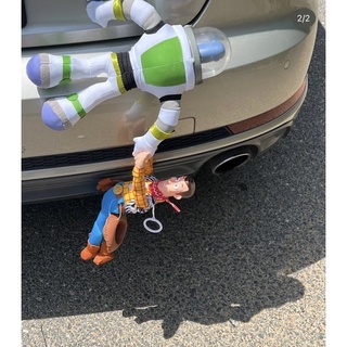 ตุ๊กตา toy story ตกแต่งรถ  Woody+Buzz
