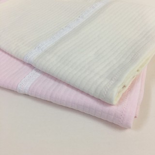 D.S. ผ้าห่มดีเอส-ลูกไม้ (รุ่นผ้ายืดทอลายตาราง) Baby Blanket-Lace (Checked Cotton Spandex)