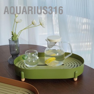 Aquarius316 ถาดน้ําชา พลาสติก สองชั้น ถอดออกได้ สีพื้น